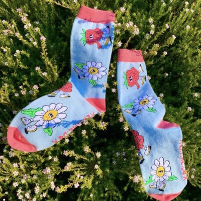 Strawberry Fields Socks by Eat Me do